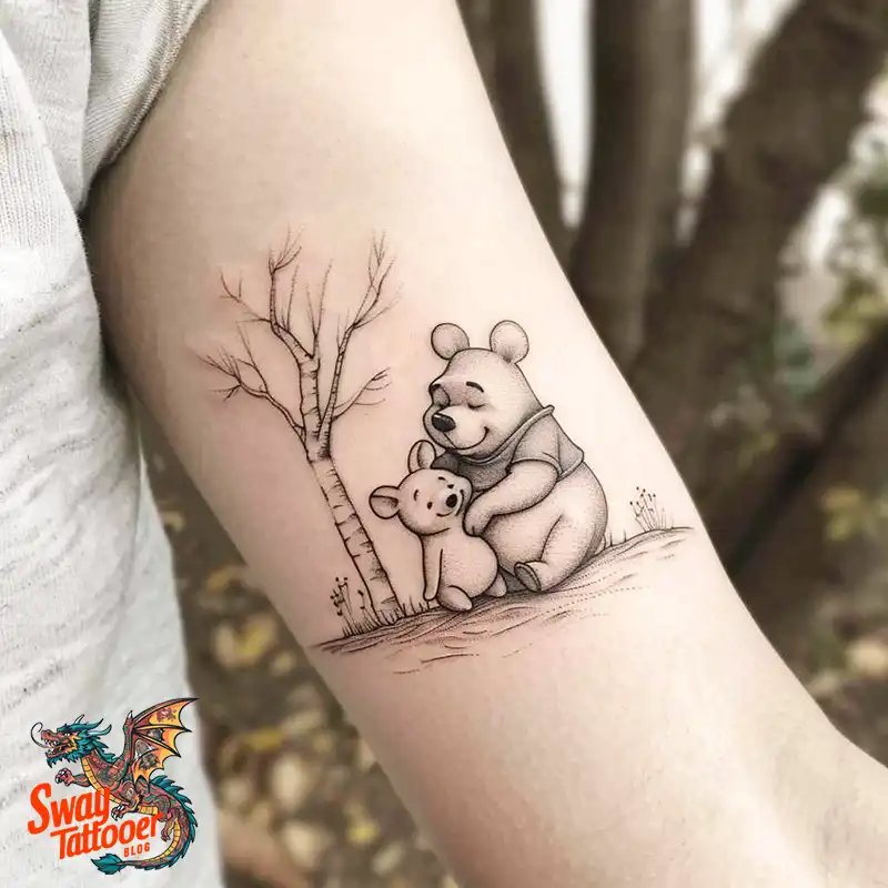 150 Winnie the Pooh Tattoo Ideas, Designs and Meaning 80 winnie the pooh70