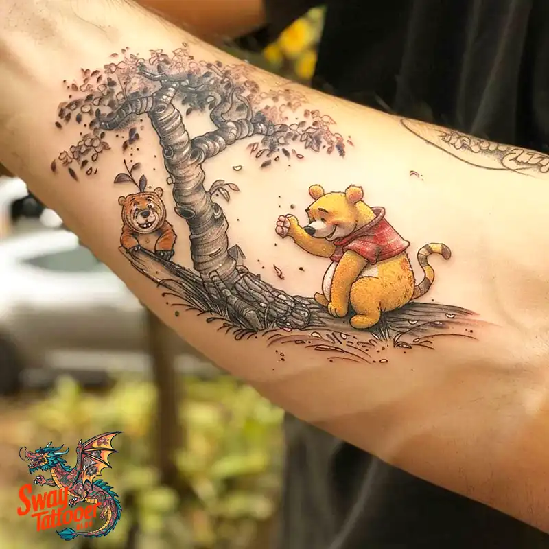150 Winnie the Pooh Tattoo Ideas, Designs and Meaning 71 Winnie the Pooh Tattoo Design