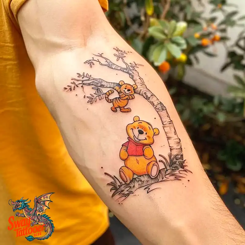 150 Winnie the Pooh Tattoo Ideas, Designs and Meaning 69 Winnie the Pooh Tattoo Design