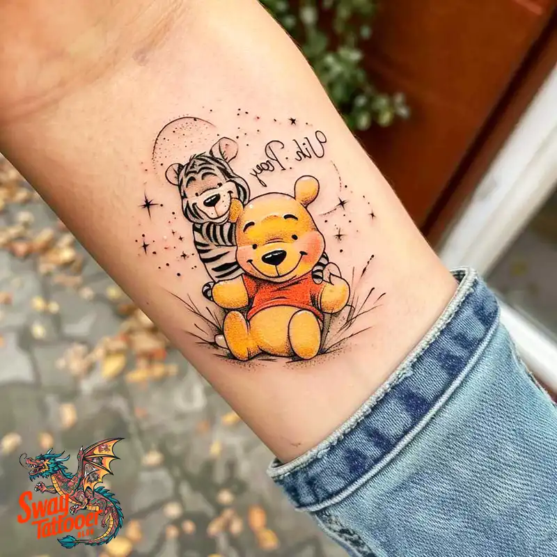 150 Winnie the Pooh Tattoo Ideas, Designs and Meaning 67 Winnie the Pooh Tattoo Design