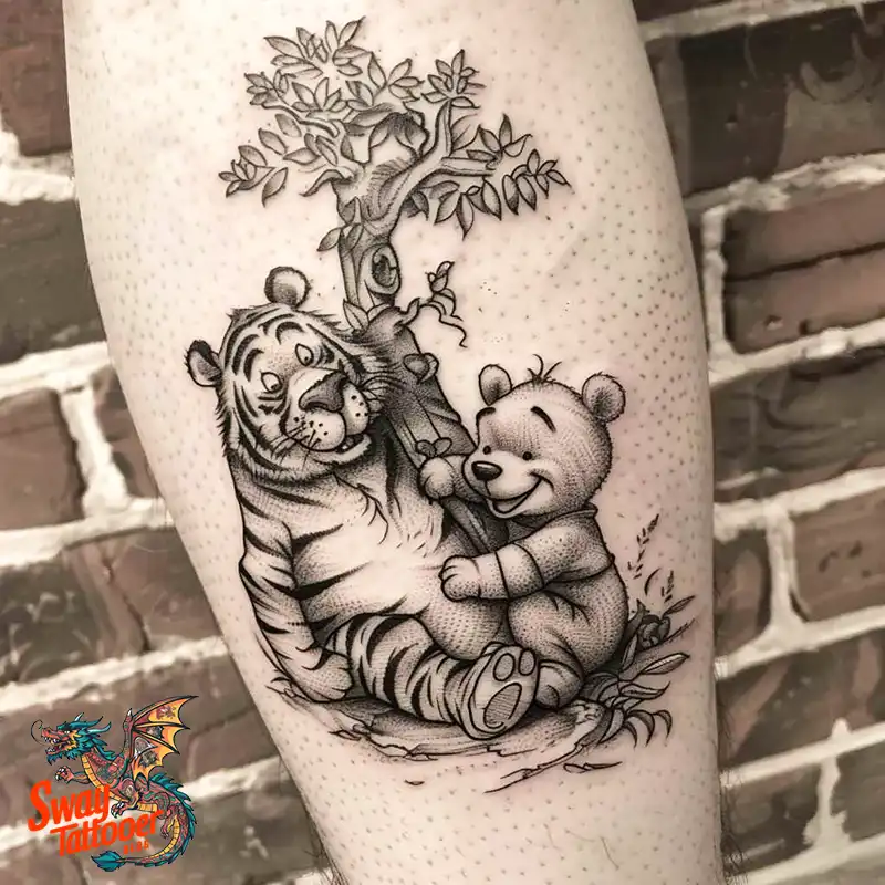150 Winnie the Pooh Tattoo Ideas, Designs and Meaning 66 Winnie the Pooh Tattoo Design