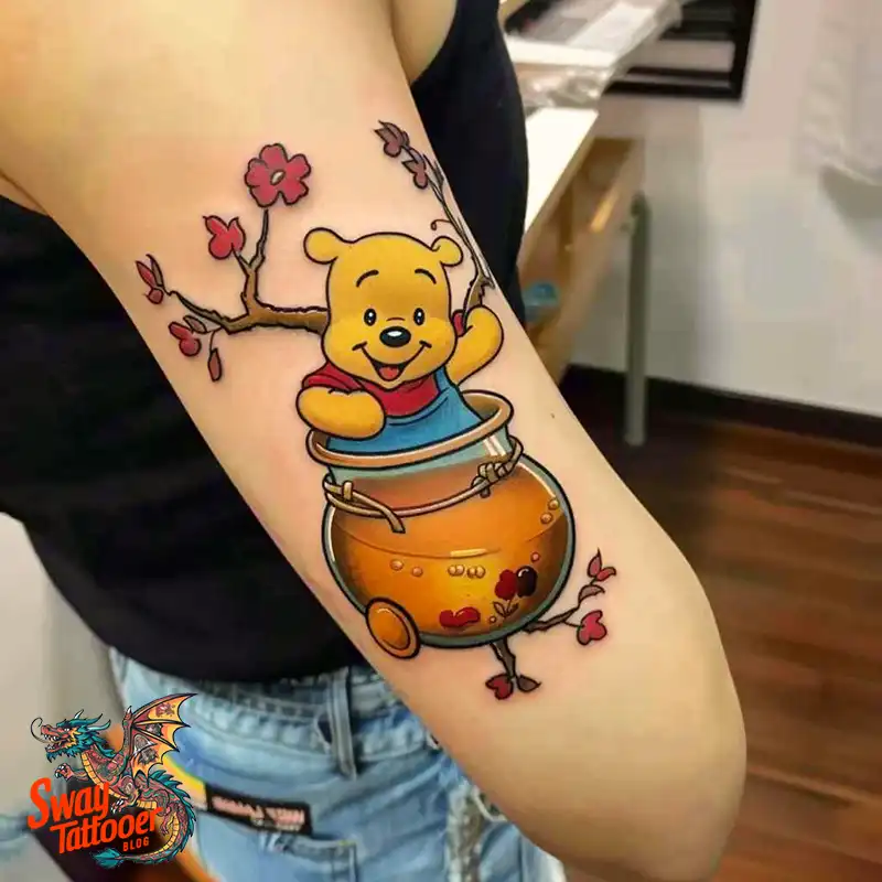 150 Winnie the Pooh Tattoo Ideas, Designs and Meaning 60 Winnie the Pooh Tattoo Design