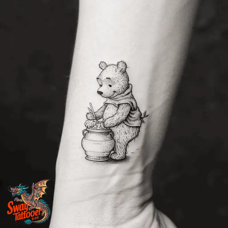 150 Winnie the Pooh Tattoo Ideas, Designs and Meaning 57 Winnie the Pooh Tattoo Design