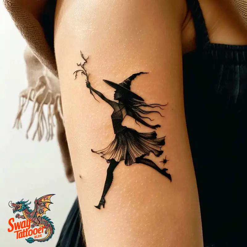 Witch Tattoo Design