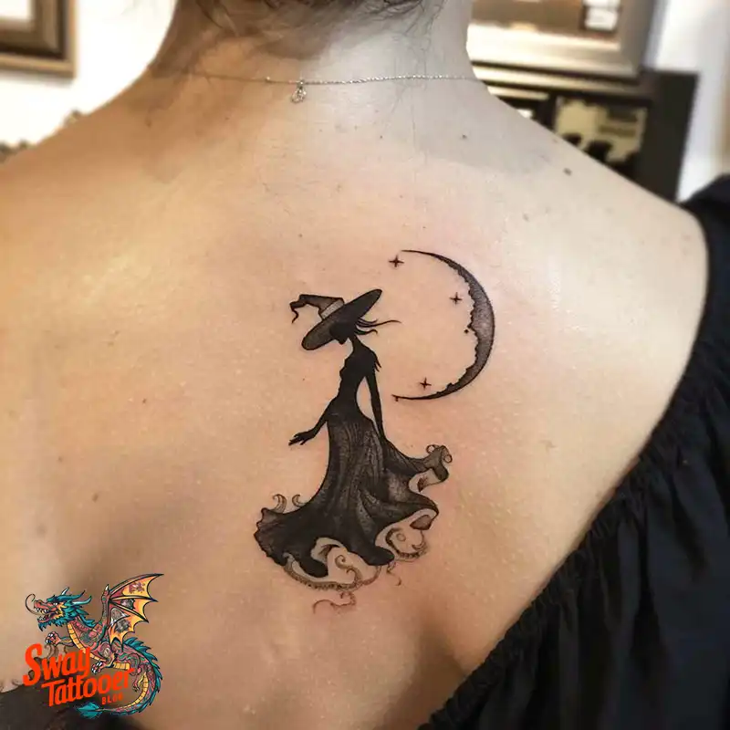 Witch Tattoo Design