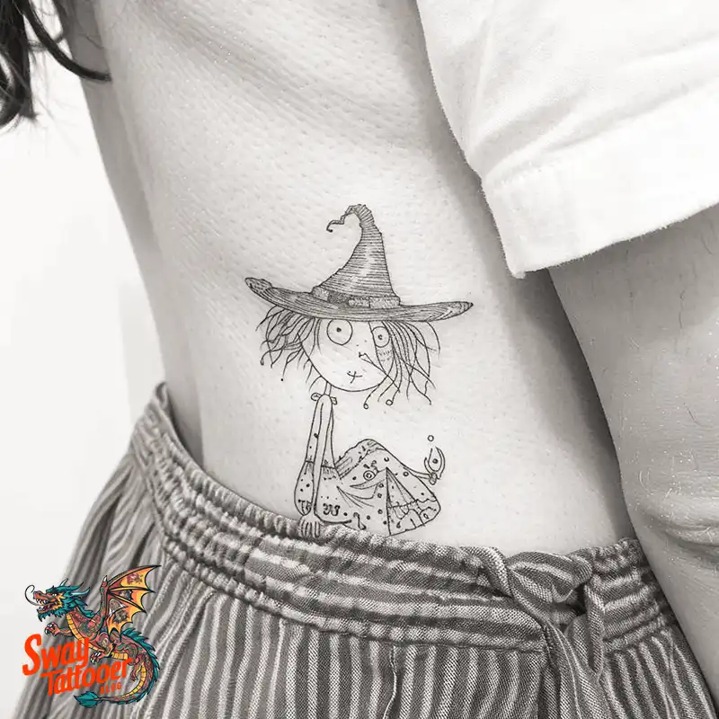 Witch Tattoo Design