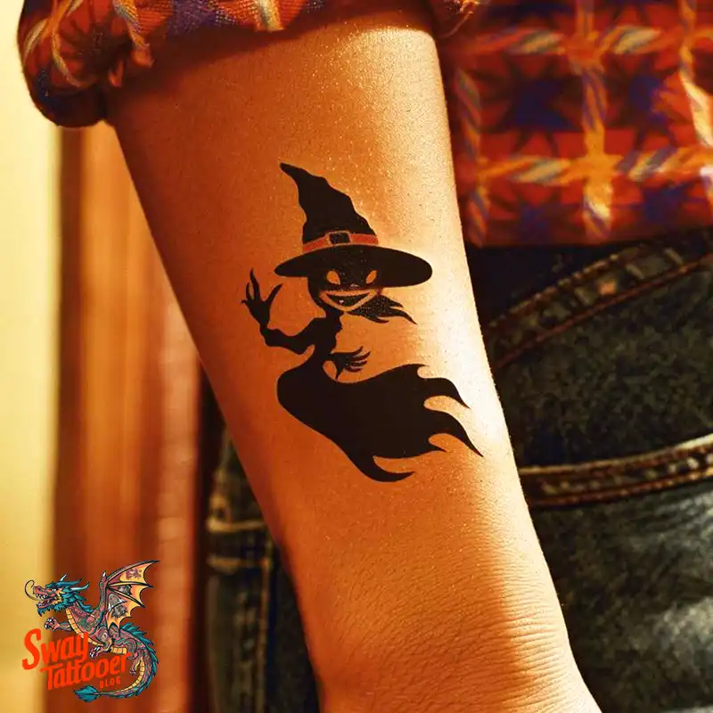Witch Tattoo Design