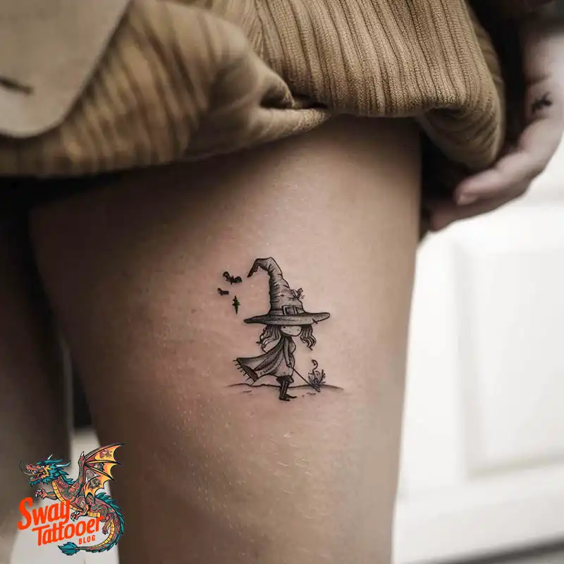 Witch Tattoo Design