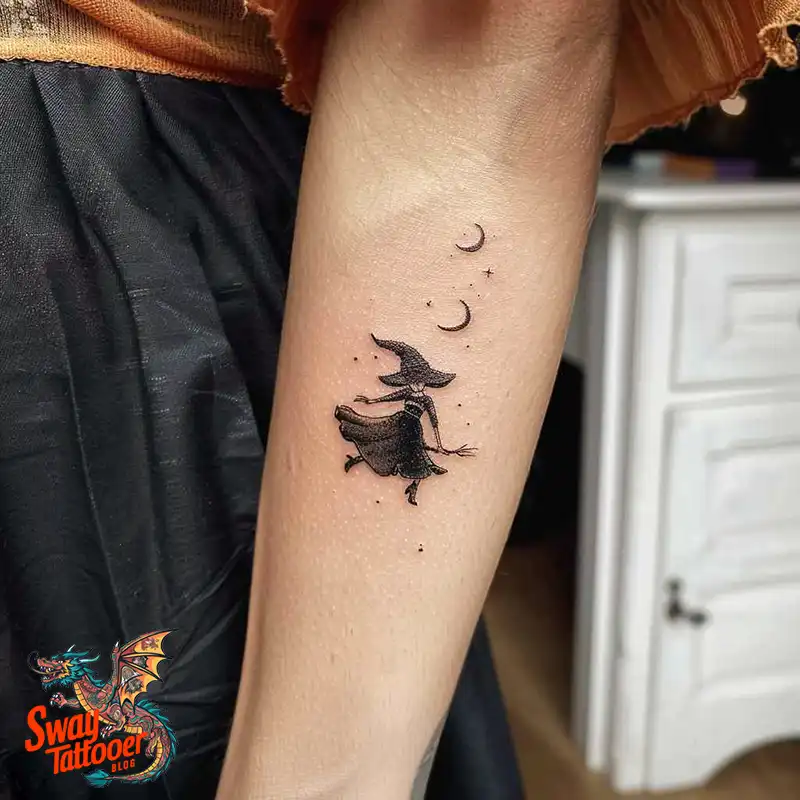 Witch Tattoo Design