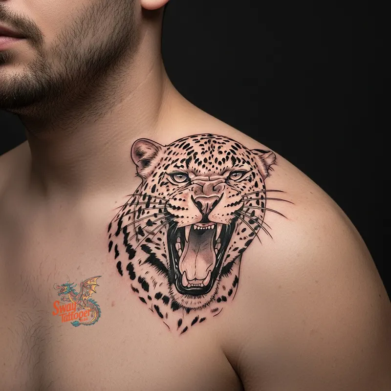leopard tattoo ideas24