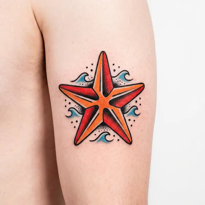 100 Starfish Tattoos: Meaning, Styles & Design Ideas 47 Starfish Tattoo Design