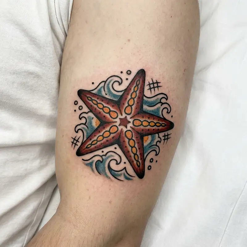 100 Starfish Tattoos: Meaning, Styles & Design Ideas 46 Starfish Tattoo Design