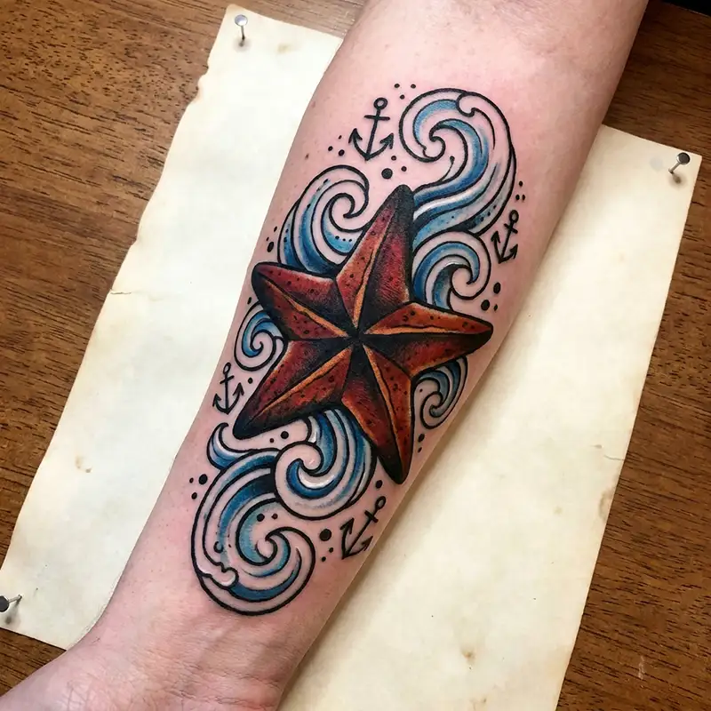 100 Starfish Tattoos: Meaning, Styles & Design Ideas 44 Starfish Tattoo Design