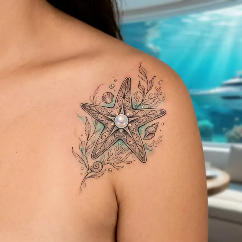 100 Starfish Tattoos: Meaning, Styles & Design Ideas 39 Starfish Tattoo Design