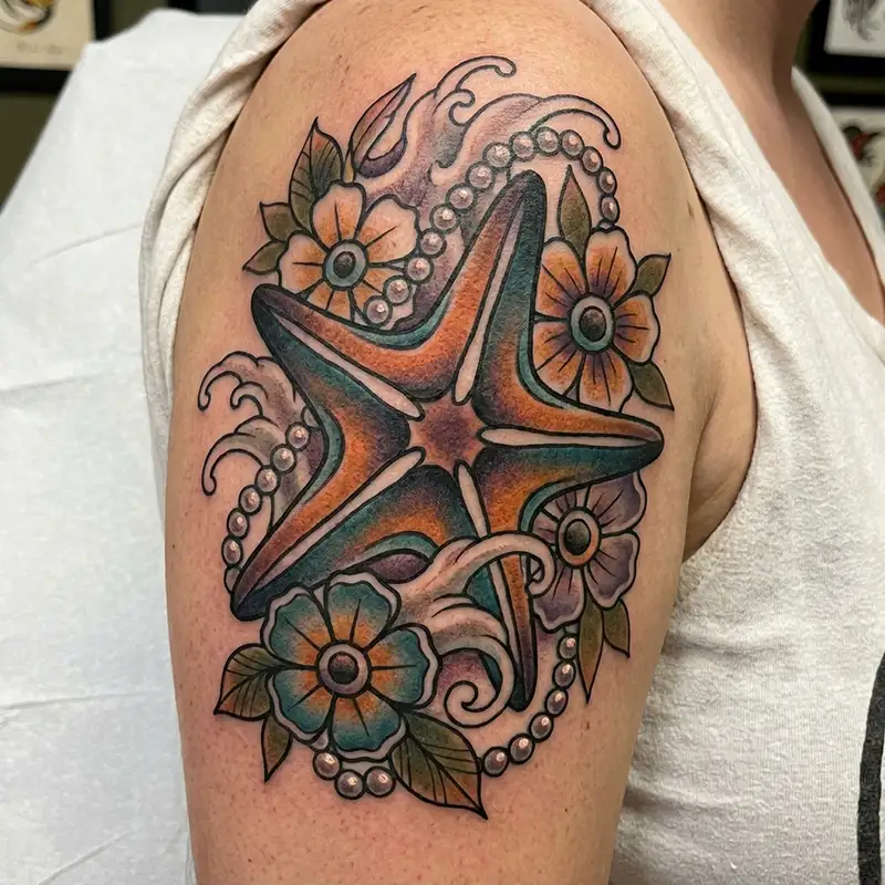 100 Starfish Tattoos: Meaning, Styles & Design Ideas 35 Starfish Tattoo Design