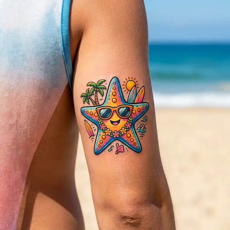 100 Starfish Tattoos: Meaning, Styles & Design Ideas 34 Starfish Tattoo Design