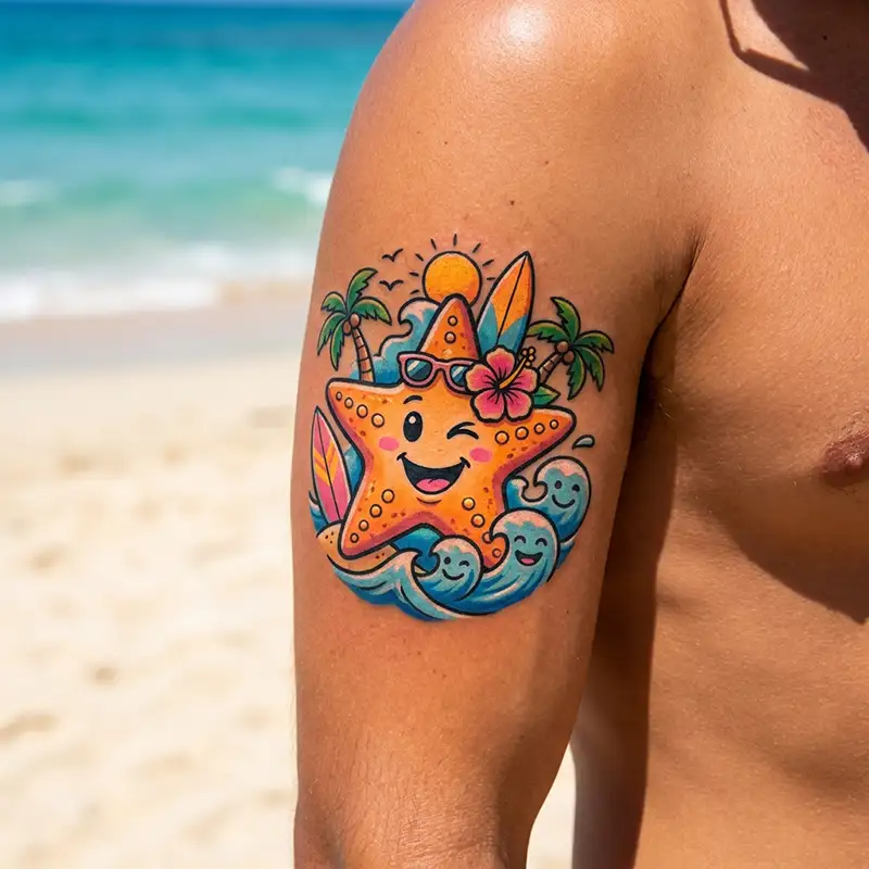 100 Starfish Tattoos: Meaning, Styles & Design Ideas 33 Starfish Tattoo Design