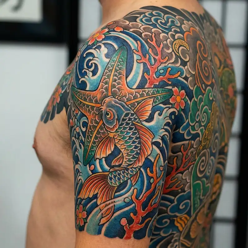 100 Starfish Tattoos: Meaning, Styles & Design Ideas 8 Starfish Tattoo Design Ideas