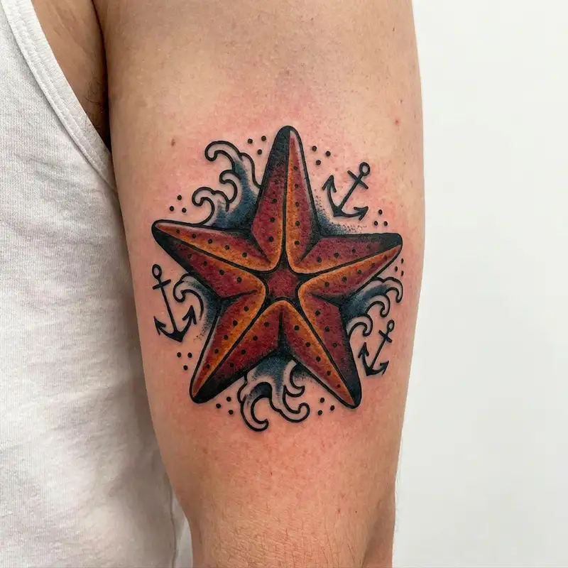 100 Starfish Tattoos: Meaning, Styles & Design Ideas 2 Starfish Tattoo Design Ideas